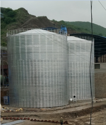 湘西粮食钢板仓的安装全过程不用热焊接